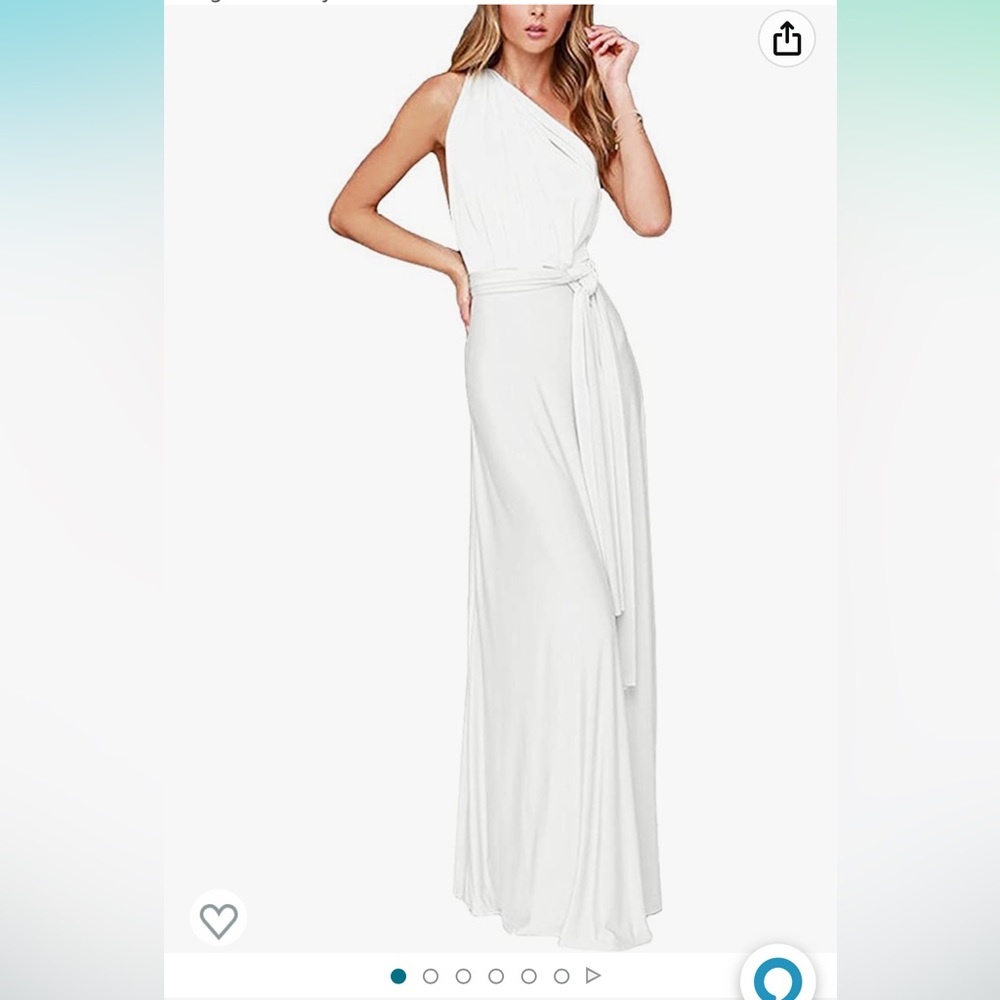 White long multi-way Dress Size Large